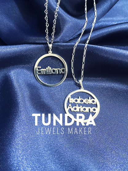 COLLAR NOMBRES EN CIRCULO