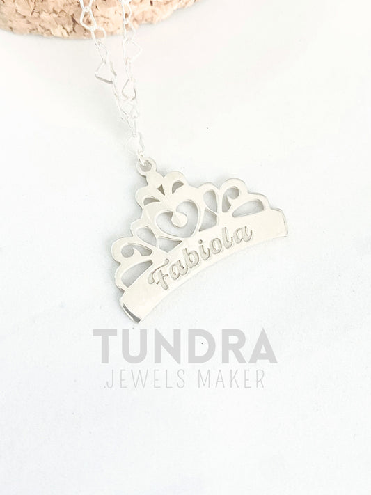 COLLAR CORONA CON NOMBRE