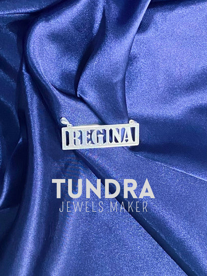 COLLAR PLACA CON NOMBRE HUECO